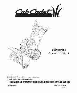 Cub Cadet Snow Blower 600-page_pdf